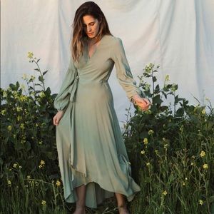 BNWT Christy Dawn Bergen Dress • Linden Green • M